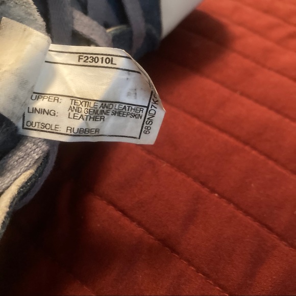 Ugg Denim Textile & Lt. Blue Suede Casual Sneakers Size 9 - Picture 11 of 12